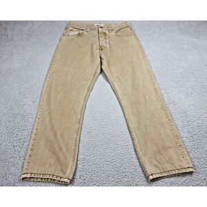 Helmut Lang Pants Mens 32 Brown Denim Jeans Button Fly‎ Cotton Italy 32X26
